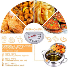 Load image into Gallery viewer, Stainless Deep Frying Pot With Thermometer