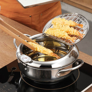 Deep Frying Pot With Thermometer