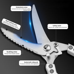 Multifunctional Steel Bone-Cut Scissors